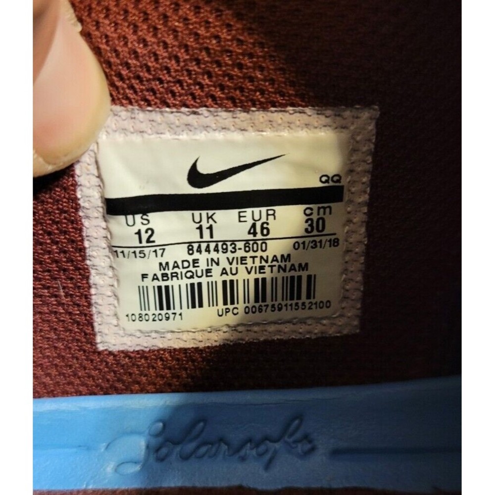 Size 12 - Nike Check Solar SB Canvas Premium Dark Team Red - Picture 9 of 10